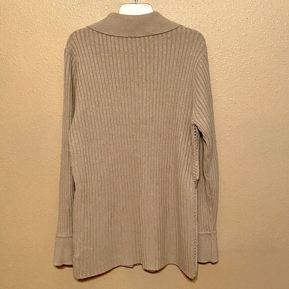 VINTAGE KIKIT Maurice Sasson Women's Suede Leather Jacket Crochet Beige Size (L) - Picture 2 of 10